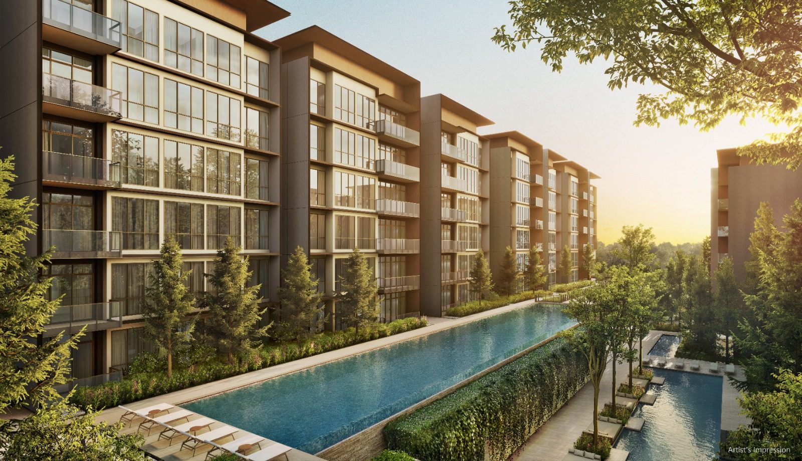 50 metre Hilltop Lap Pool, artist's impression